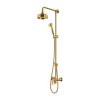 Omnires Art Deco Zestaw prysznicowy ścienny z deszczownicą złoty AD5144GL