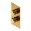 Omnires Contour Bateria wannowo-prysznicowa termostatyczna podtynkowa złoty szczotkowany CT8036GLB