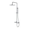 Omnires Contour Zestaw prysznicowy termostatyczny natynkowy z deszczownicą chrom CT8044CR