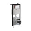 Omnires Eco Flush Set Zestaw Stelaż do WC StrongFrame z Eco spłukiwaniem + przycisk WC Minimal biały mat STFWCECO1M-RWM
