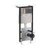 Omnires Eco Flush Set Zestaw Stelaż WC StrongFrame z Eco spłukiwaniem + przycisk WC Steel-R45 antracyt szczotkowany STFWCECO1R45-RAT