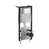 Omnires Eco Flush Set Zestaw Stelaż WC StrongFrame z Eco spłukiwaniem + przycisk WC Steel-R45 biały mat STFWCECO1R45-RWM