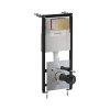 Omnires Eco Flush Set Zestaw Stelaż WC StrongFrame z Eco spłukiwaniem + przycisk WC Steel-R45 brąz antyczny szczotkowany STFWCECO1R45-RBR