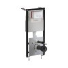 Omnires Eco Flush Set Zestaw Stelaż WC StrongFrame z Eco spłukiwaniem + przycisk WC Steel-R45 chrom połysk STFWCECO1R45-RCR