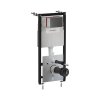 Omnires Eco Flush Set Zestaw Stelaż WC StrongFrame z Eco spłukiwaniem + przycisk WC Steel-R45 grafit szczotkowany STFWCECO1R45-RGR