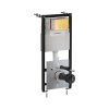 Omnires Eco Flush Set Zestaw Stelaż WC StrongFrame z Eco spłukiwaniem + przycisk WC Steel-R45 złoty szczotkowany STFWCECO1R45-RGLB