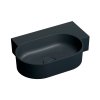 Omnires Ovo M+ Umywalka nablatowa lub wisząca 55,5x38,5 cm prawa black lava mat OVO555UWPBLV