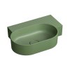 Omnires Ovo M+ Umywalka nablatowa lub wisząca 55,5x38,5 cm prawa olive mat OVO555UWPOL