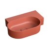 Omnires Ovo M+ Umywalka nablatowa lub wisząca 55,5x38,5 cm prawa terracotta mat OVO555UWPTE