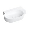 Omnires Ovo M+ Umywalka nablatowa lub wisząca 64,5x44,5 cm prawa biały OVO645UWPBP