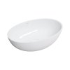 Omnires Shell M+ Umywalka nablatowa 50x32 cm biała SHELL500UNBP