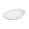 Omnires Shell M+ Umywalka podblatowa lub wpuszczana 54x37 cm biały SHELL480UPBP