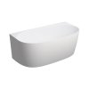 Omnires Valencia M+ Wanna wolnostojąca 148x77,4 cm przyścienna biały mat VALENCIA148SWPBM