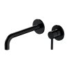 Omnires Y Bateria umywalkowa podtynkowa 21,5 cm czarna Y1215HLBL