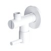 Omnires Zawór kątowy 1/2"x3/8" biały mat 8857WM
