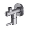 Omnires Zawór kątowy 1/2"x3/8" nikiel szczotkowany 8857NI