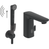 Oras Electra Digital Bateria umywalkowa bezdotykowa Bluetooth 3 V z rączką Bidetta czarny mat 9222FZ-33