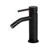 Paffoni Light Bateria bidetowa z korkiem czarny mat LIG131KNO