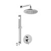 Paffoni Light Zestaw prysznicowy podtynkowy z deszczownicą chrom LIG018ZN5A