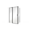 Besco Exo-CH Black Ścianka boczna 80x190 cm profile czarny mat szkło przezroczyste PCH-8B-190C