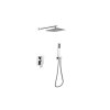 Besco Modern/Varium II Zestaw prysznicowy podtynkowy z deszczownicą chrom BP-MVII-CH
