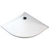 Polimat Perrito Brodzik półokrągły 90x90 cm biały kamień 00540