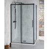 Polysan Altis Line Black Kabina prysznicowa prostokątna 150x90x200 cm drzwi przesuwne profile czarny mat szkło czyste AL4212BAL6012B