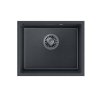 Quadron Alec 40 Zlewozmywak granitowy jednokomorowy 46x37,5 cm czarny/stalowy HQA4640CZK