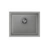 Quadron Alec 40 Zlewozmywak granitowy jednokomorowy 46x37,5 cm szary/stalowy HQA4640SZK