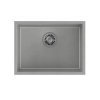 Quadron Alec 50 Zlewozmywak granitowy jednokomorowy 53,5x40 cm szary/stalowy HQA5340SZK