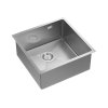 Quadron Anthony 50 Zlewozmywak stalowy jednokomorowy 44x44 cm stal szczotkowana MF4444BS