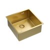 Quadron Anthony 50 Zlewozmywak stalowy jednokomorowy 44x44 cm złoty MF4444PVDBSG1