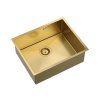 Quadron Anthony 60 Zlewozmywak stalowy jednokomorowy 54x44 cm złoty MF5444PVDBSG1