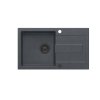 Quadron Christian 111 Zlewozmywak granitowy jednokomorowy 78x45 cm czarny/czarny HCQC7845CZK_PC