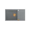 Quadron Evan 136 Zlewozmywak granitowy jednokomorowy 86x50 cm szary/miedziany HCQE58650U5_PVDC1_P2O