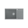 Quadron Evan 136 Zlewozmywak granitowy jednokomorowy 86x50 cm szary/stalowy HCQE58650U5_BS_P2O