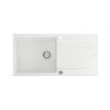 Quadron Evan 146 Zlewozmywak granitowy jednokomorowy 100x50 cm biały/stalowy HCQE10050U1_BS_P2O