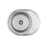 Quadron Jim 216 Zlewozmywak stalowy jednokomorowy 57x45 cm len HD216LEN5745