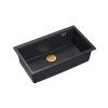 Quadron Logan 110 Zlewozmywak granitowy jednokomorowy 76x44 cm grafitowy/miedziany HQD7644U8_PVDC1_U