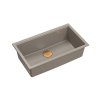 Quadron Logan 110 Zlewozmywak granitowy jednokomorowy 76x44 cm szarobeżowy/miedziany HQD7644U4_PVDC1_U