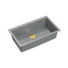 Quadron Logan 110 Zlewozmywak granitowy jednokomorowy 76x44 cm szary/złoty HQD7644U5_PVDG1_U