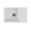 Quadron Peter 111 Zlewozmywak granitowy jednokomorowy 78x50 cm biały/stalowy HCQP7850BIK