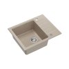 Quadron Peter 116 Zlewozmywak granitowy jednokomorowy 62x50 cm beżowy pearl beige HCQP6250BEZP