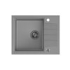 Quadron Peter 116 Zlewozmywak granitowy jednokomorowy 62x50 cm szary/stalowy HCQP6250SZK