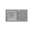 Quadron Ralph 111 Zlewozmywak stalowy granitowy jednokomorowy 78x43 cm szary/stalowy FUS_R7843SZ