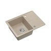Quadron Tony 116 Zlewozmywak granitowy jednokomorowy 60x45 cm beżowy river sand HTO6045BEK