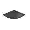Radaway Doros A Brodzik półokrągły 90x90 cm stone czarny SDRA9090-01-54S