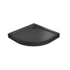 Radaway Doros A Compact Brodzik półokrągły 80x80 cm stone czarny SDRA8080-05-54S