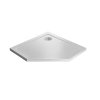 Radaway Doros PT Brodzik pięciokątny 80x80 cm stone biały SDRPT8080-01-04S