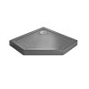 Radaway Doros PT Compact Brodzik pięciokątny 80x80 cm stone antracytowy SDRPT8080-05-64S